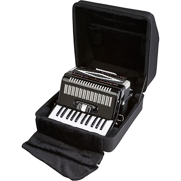 Open Box SofiaMari SM-2648, 26 Piano 48 Bass Accordion Level 2 Black Pearl 194744634703