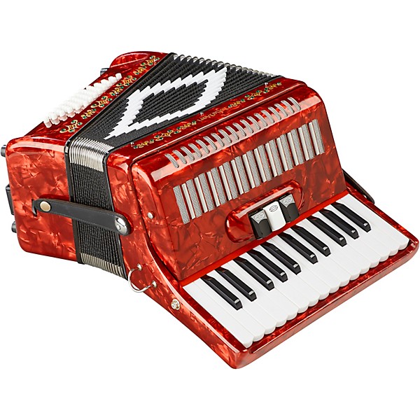 SofiaMari SM-2648, 26 Piano 48 Bass Accordion Red Pearl