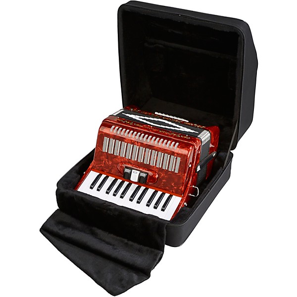 SofiaMari SM-2648, 26 Piano 48 Bass Accordion Red Pearl