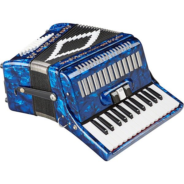 Open Box SofiaMari SM-2648, 26 Piano 48 Bass Accordion Level 2 Dark Blue Pearl 194744634789