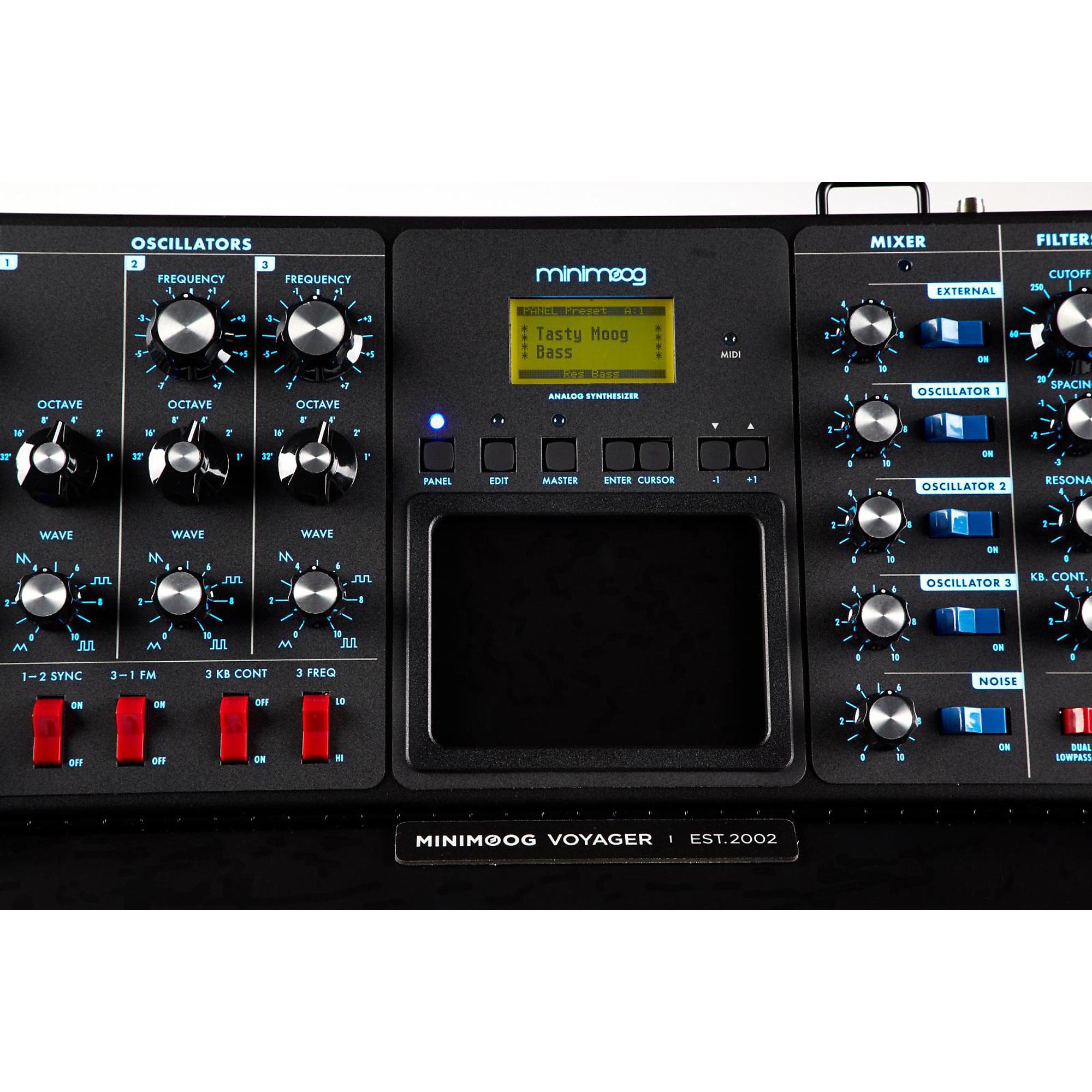 Open Box Moog Minimoog Voyager Electric Blue Analog