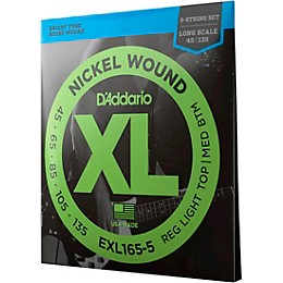 D'Addario XL165-5 - Electric 5-String Bass Guitar Strings