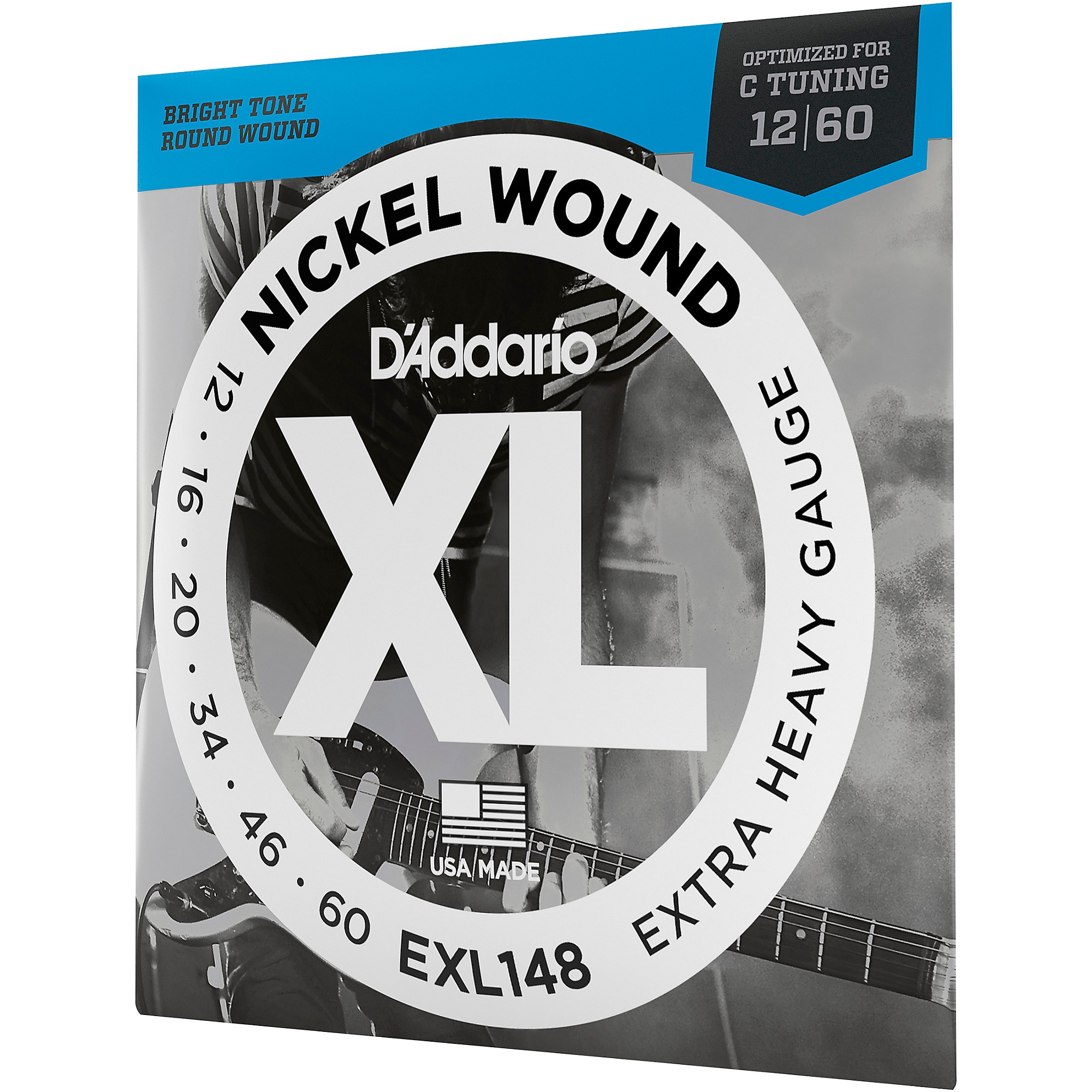 D'Addario EXL148 Nickel-Wound, Drop C Tuning Electric Guitar 