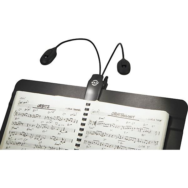 K&M Twin-Headed Music Stand Light