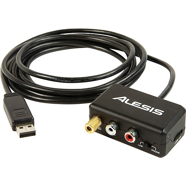 Open Box Alesis PhonoLink Stereo-to-USB Cable Level 1