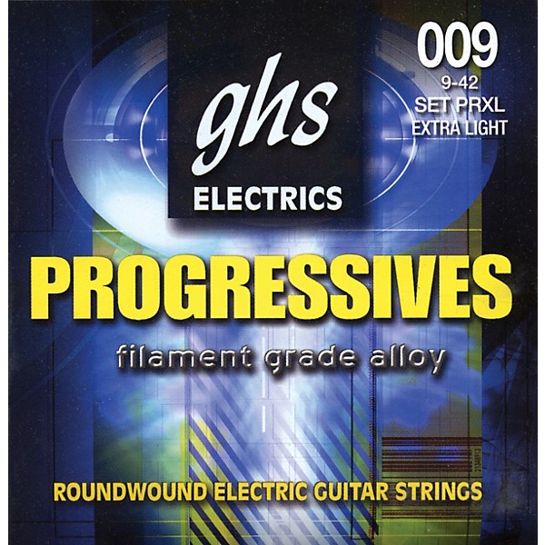 GHS Progressives Electric Guitar Strings Extra Light