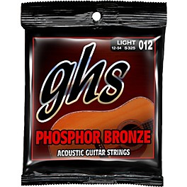 GHS Phosphor Bronze Acoustic Guitar Strings Light