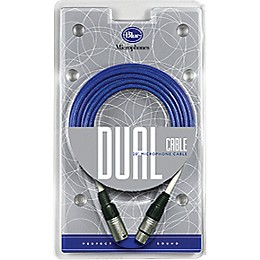 Blue Dual XLR Microphone Cable Blue 20 ft.