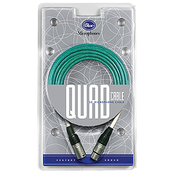 Blue Blue 20 ft. Quad XLR Microphone Cable Blue 20 ft.