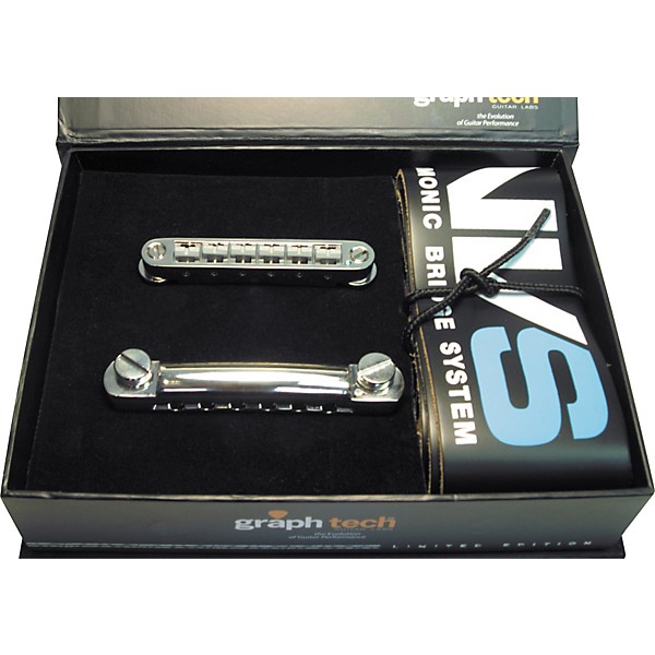 Graph Tech Resomax NVS Harmonic Bridge System LIMITED EDITION for 4mm Posts Chrome