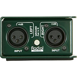 Open Box Radial Engineering PRO ISO Stereo Line Isolator +4dB to -10dB with Radial Transformer Level 2  197881073442