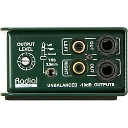 Radial Engineering PRO ISO Stereo Line Isolator +4dB to -10dB with Radial Transformer