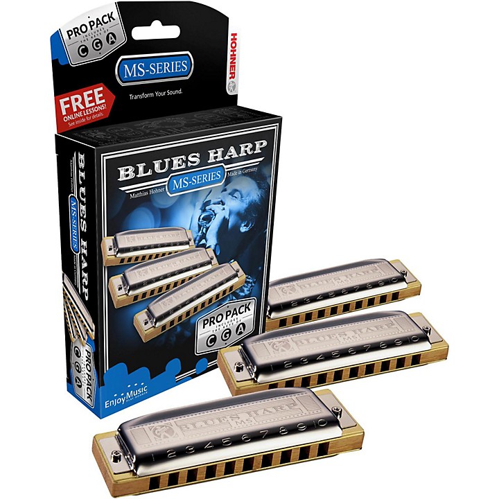 Hohner 532 Blues Harp Pro Pack MSSeries Harmonicas Guitar Center