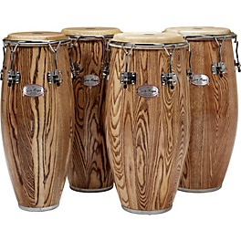 Blemished Gon Bops Alex Acuna Series Conga Drum Level 2 Ebony Lacquer 888365539683