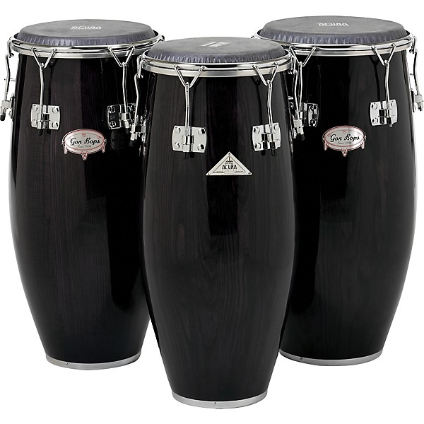 Open Box Gon Bops Alex Acuna Series Tumba Drum Level 2 Ebony Lacquer 190839873644