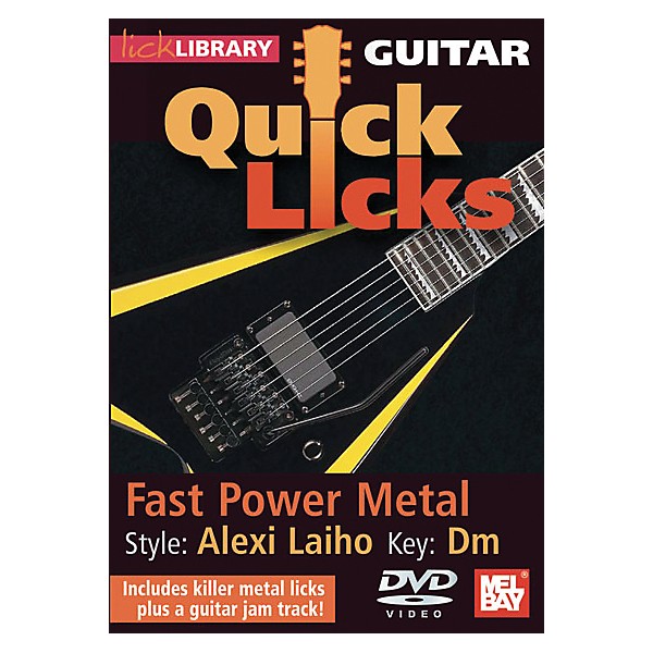 Mel Bay Lick Library Guitar Quick Licks - Alexi Laiho Style: Fast Power Metal DVD Week 2
