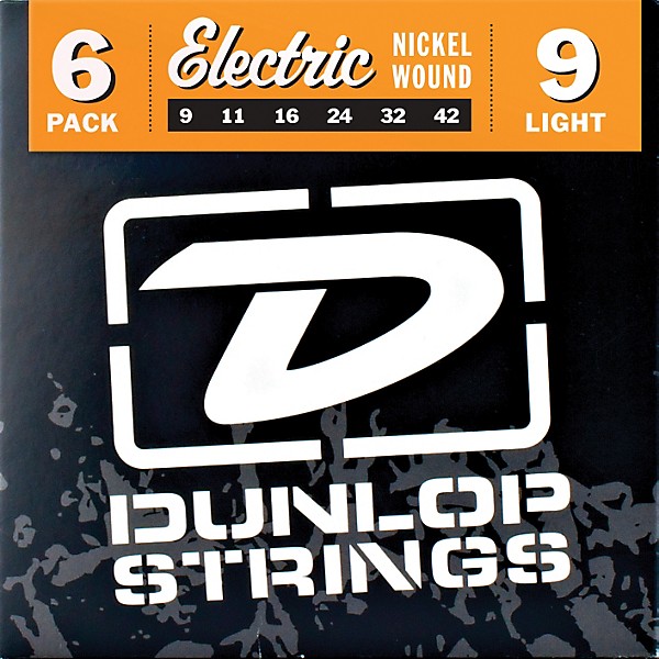 Dunlop Nickel Plated Steel Electric Guitar Strings Light 6-Pack