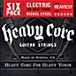 Dunlop Heavy Core Electric Guitar Strings Heaviest 6-Pack