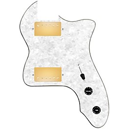 920d Custom 72 Thinline Tele Loaded Pickguard With Gold Smoothie Humbuckers and Black Knobs