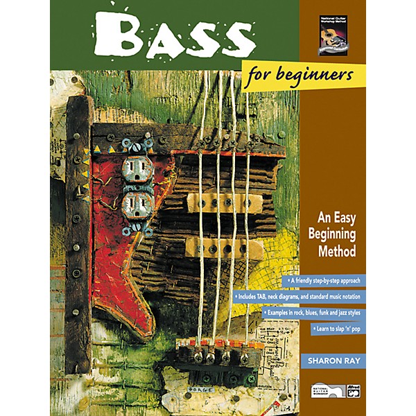 Alfred Bass for Beginners and Rock Bass for Beginners Book with DVD