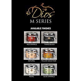 ddrum Dios Maple 5-Piece Shell Pack Olive Sparkle | Guitar