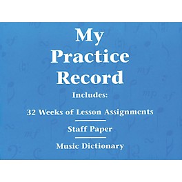 Hal Leonard My Practice Record Book - Includes 32 weeks of lesson assignments and a music dictionary