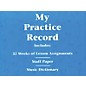Hal Leonard My Practice Record Book - Includes 32 weeks of lesson assignments and a music dictionary thumbnail