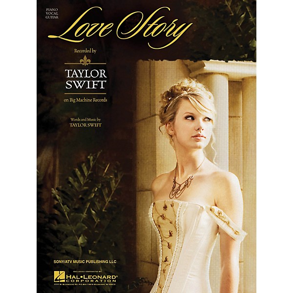 Hal Leonard Love Story by Taylor Swift arranged for piano, vocal and guitar
