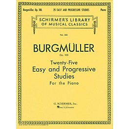 G. Schirmer Twenty-Five Easy And Progressive Studies For The Piano Op. 100 Complete 25