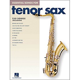 Hal Leonard Essential Songs For Tenor Sax