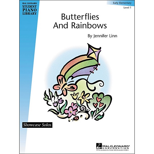 Hal Leonard Butterflies And Rainbows Early Elementary Level 1 Showcase Solos Hal Leonard Student Piano Library