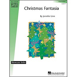 Hal Leonard Christmas Fantasia Intermediate Level 4 Showcase Solo Hal Leonard Student Piano Library by Jennifer Linn