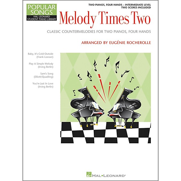 Hal Leonard Melody Times Two - 2 Piano, 4 Hands Intermediate Level Hal Leonard Student Piano Library by Rocherolle
