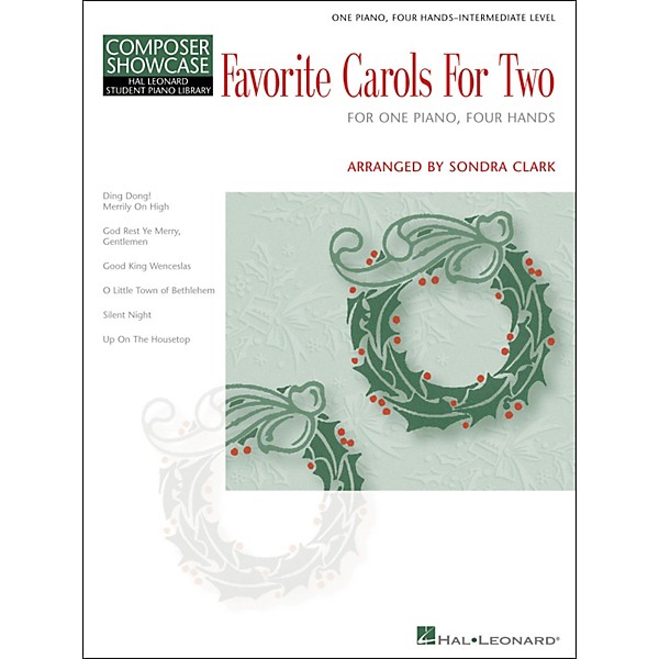 Hal Leonard Favorite Carols For Two - One Piano, Four Hands Intermediate Level Composer Showcase Hal Leonard Student Piano...