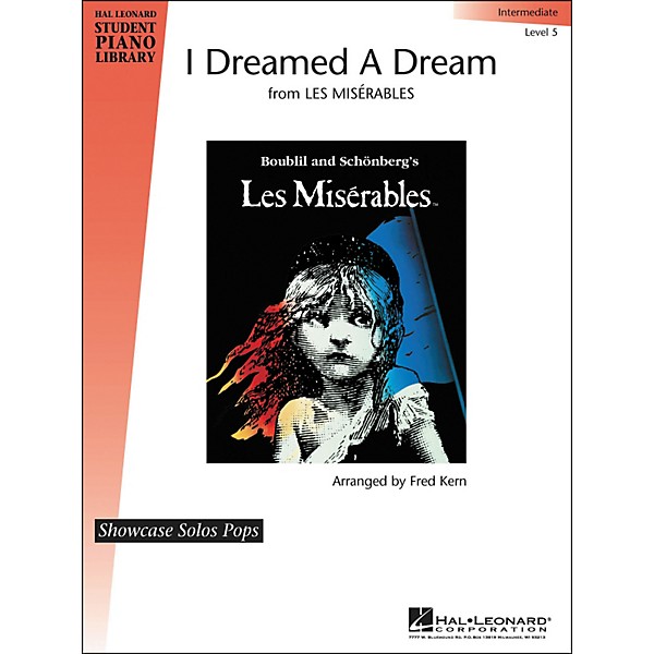Hal Leonard I Dreamed A Dream Level 5 Showcase Solo Hal Leonard Student Piano Library by Fred Kern