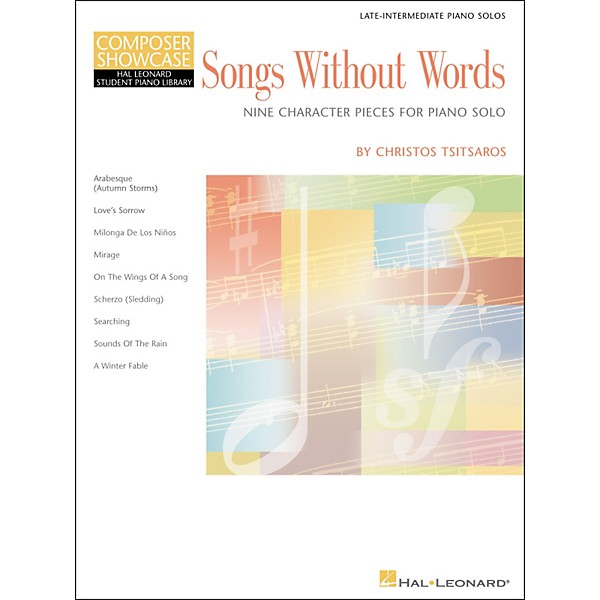 Hal Leonard Songs Without Words Late Intermediate Piano Solos composer Showcase Hal Leonard Student Piano Library by Chris...
