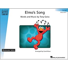 Hal Leonard Elmo's Song - Showcase Solo Early Level 1 Pre-Staff Hal Leonard Student Piano Library by Carol Klose