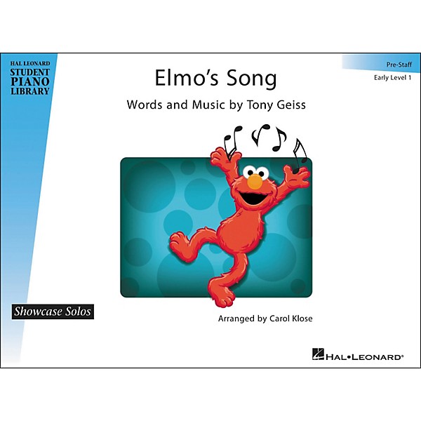 Hal Leonard Elmo's Song - Showcase Solo Early Level 1 Pre-Staff Hal Leonard Student Piano Library by Carol Klose