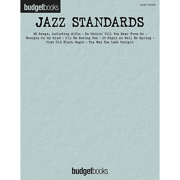 Hal Leonard Jazz Standards - Budget Book Series For Easy Piano