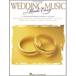 Hal Leonard Wedding Music Made Easy For Easy Piano