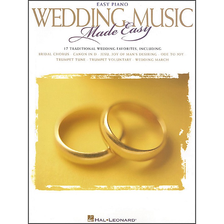 Hal Leonard Wedding Music Made Easy For Easy Piano | Guitar Center