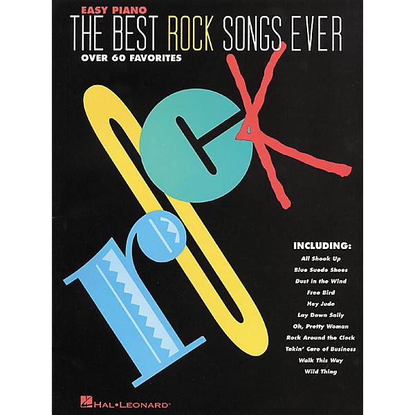 Hal Leonard The Best Rock Songs Ever For Easy Piano