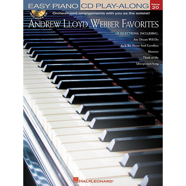 Hal Leonard Andrew Lloyd Webber Favorites - Easy Piano CD Play-Along Volume 20 Book/CD