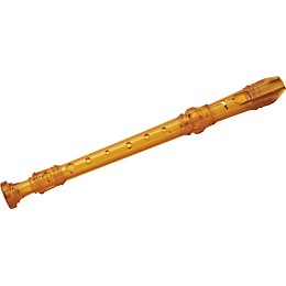 Lyons 3-Piece Recorder Baroque Fingering Transparent Orange 5-Pack