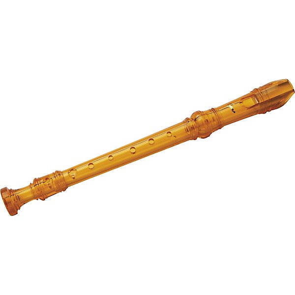 Lyons 3-Piece Recorder Baroque Fingering Transparent Orange 5-Pack