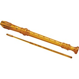 Lyons 3-Piece Recorder Baroque Fingering Transparent Orange 5-Pack