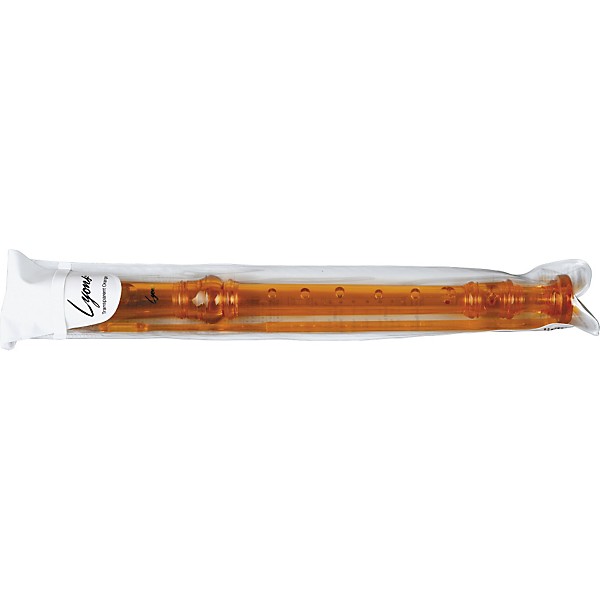 Lyons 3-Piece Recorder Baroque Fingering Transparent Orange 5-Pack