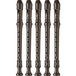 Lyons 3-Piece Recorder Baroque Fingering Brown 5-Pack