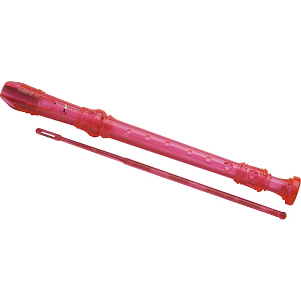 Lyons 3-Piece Recorder Baroque Fingering Transparent Pink 25-Pack