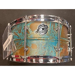 Used Pork Pie 7X13 Brass Patina Snare Drum